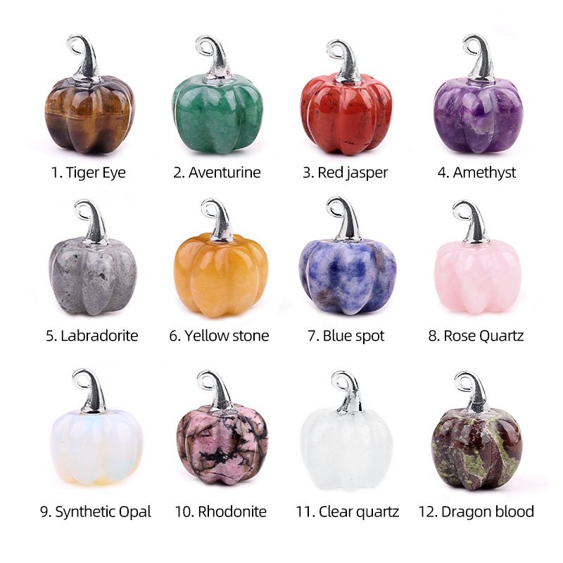 2033-20Mm Chapéu de Mágico Pingente de Abóbora, Pingente de Ametista Micropaisagem de Halloween Decoração Criativa para Casa