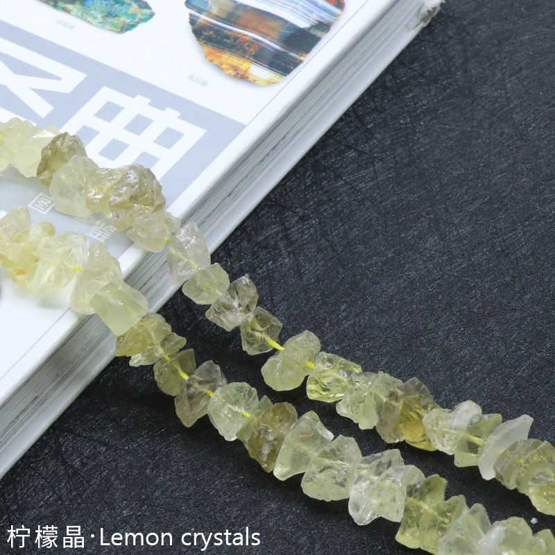 Perfuração de minério de pedra ágata de cristal fluorita, minério de lã com acessórios irregulares de contas soltas DIY