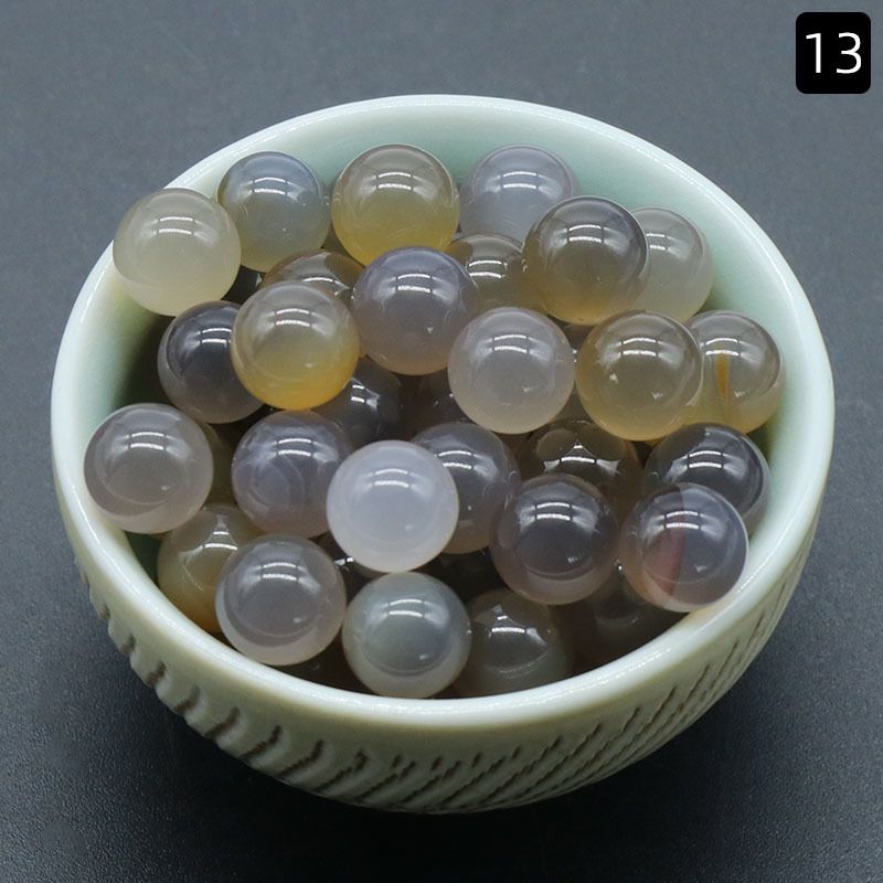 1306-8Mm contas não porosas, cristal natural pedra semipreciosa ágata contas redondas DIY jóias de pedra natural material de incrustação