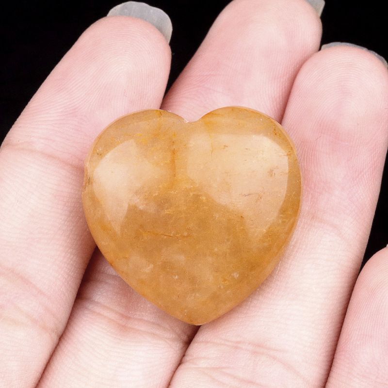 2172-Pedra de ágata de cristal natural 25mm buraco grande 3mm de perfuração horizontal pingente de amor ornamento em forma de coração