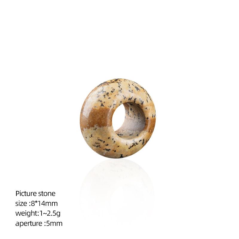 8 * 14Mm grande buraco natural cristal ábaco contas DIY colar colar de roupas de ágata contas soltas contas divisória acessórios de jóias