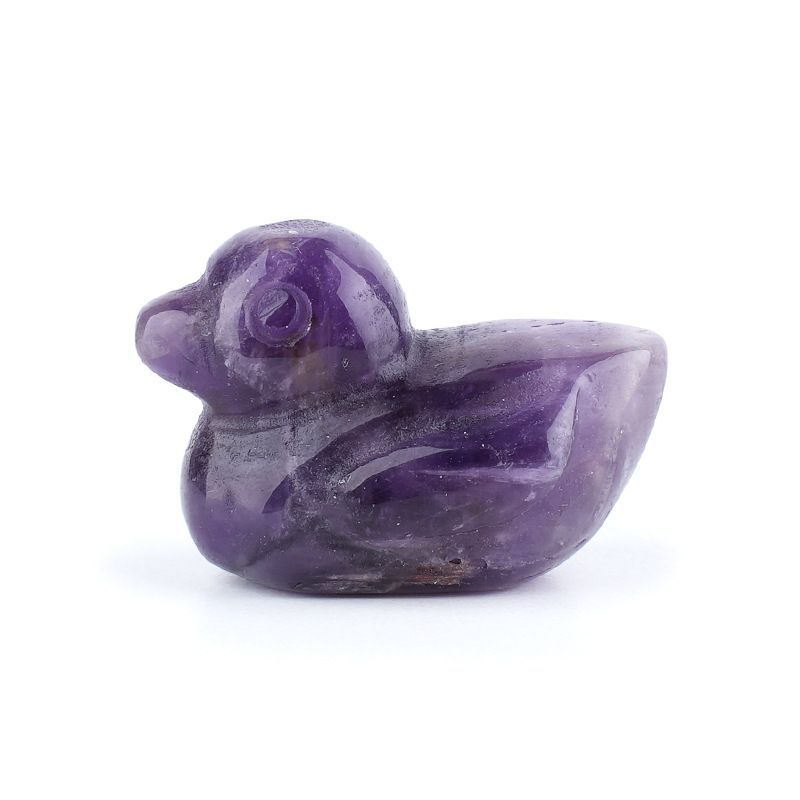 Vendas diretas de fábrica ornamento de pato de cristal natural criativo esculpido à mão 1in animal ágata pato ornamento doméstico