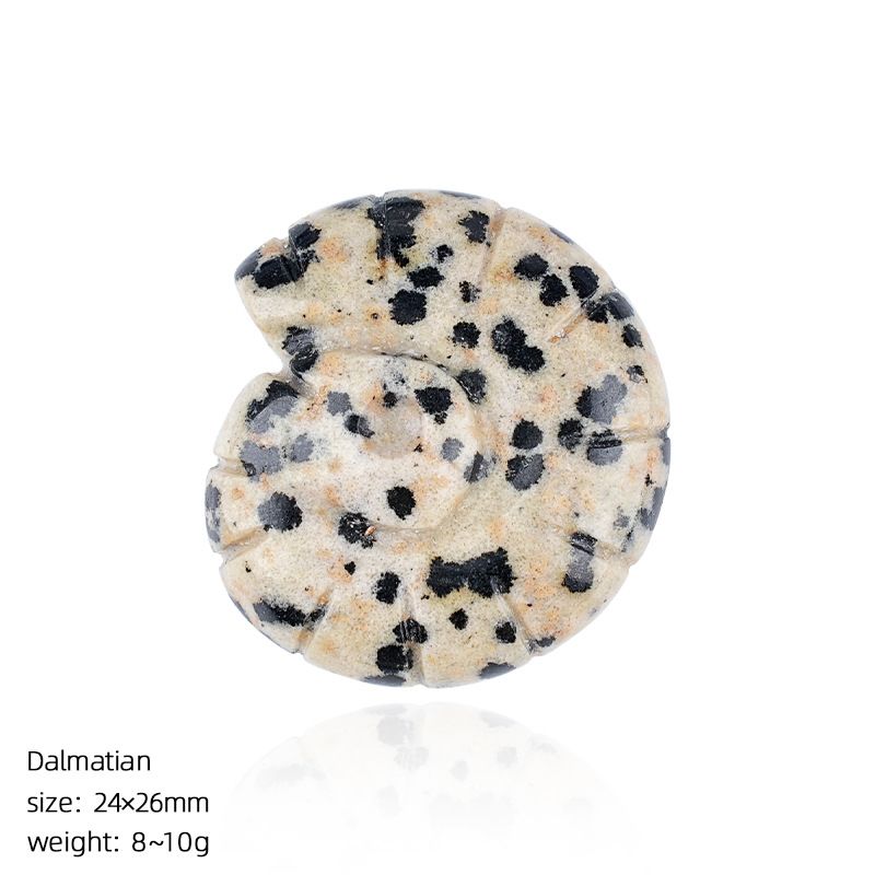 2422 Concha de cristal natural gravura tridimensional dupla face ornamento de micro-paisagem doméstica em forma de caracol concha de gema não porosa