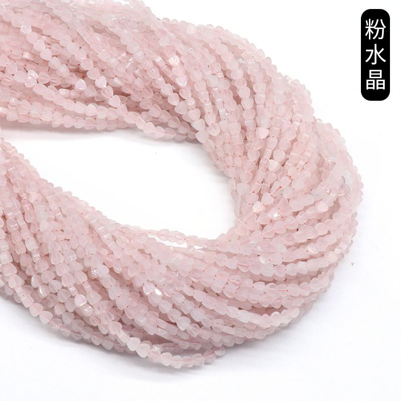 Ágata indiana pequeno coração de pêssego verde Dongling vermelho Dongling em forma de coração perfurado contas soltas trabalho em andamento Acessórios de material de nail art japonês