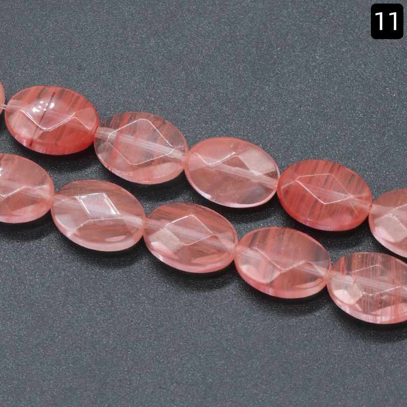 1333-10X14mm corte oval, cristal de ágata pedra semi-preciosa contas soltas em forma de ovo DIY acessórios de jóias frisadas