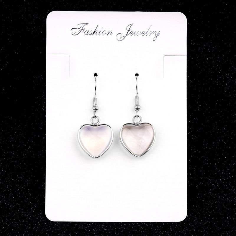 2091-Amethyst agate stone love brincos brincos de pedra preciosa luz luxo
