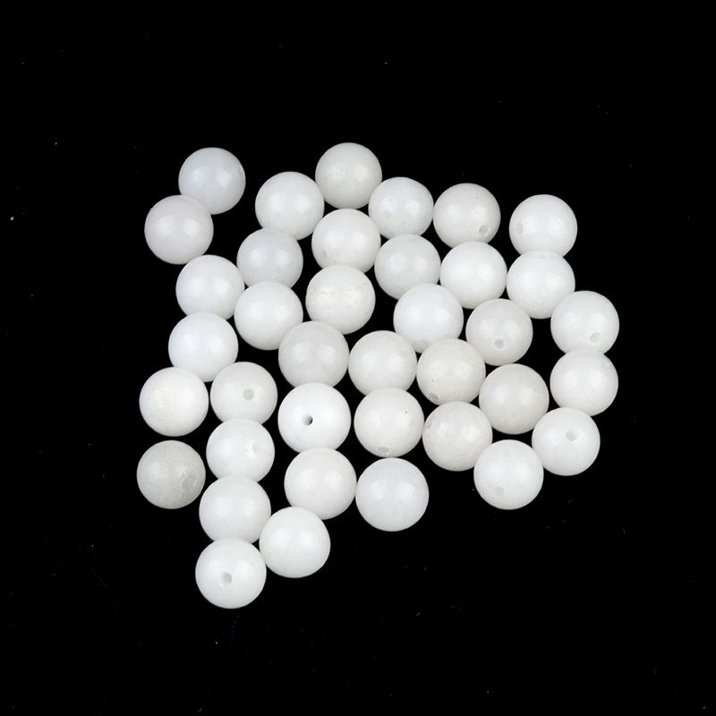 Contas de meio orifício de 1600-8mm, contas redondas de meio orifício de ágata de cristal natural, contas soltas Brincos de viga DIY acessórios de incrustação