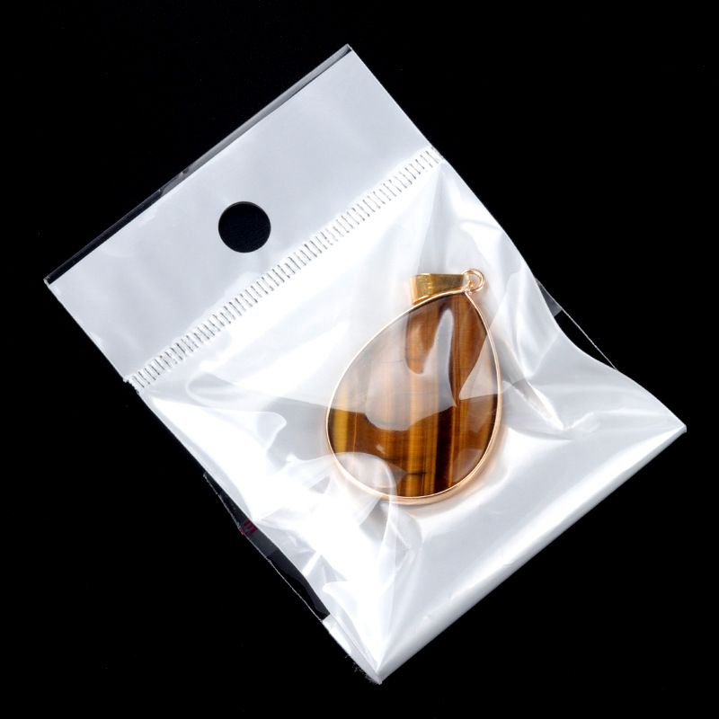 1708-25X35 pingente de bainha de gota de água grande, colar de gota de água de cobre de pedra de ágata de cristal natural galvanizado em ouro.