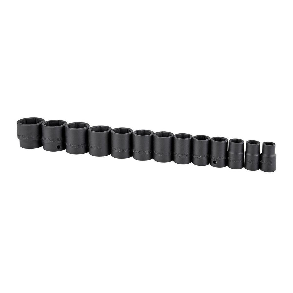 1/2 in. Drive SAE Professional Impact Socket Set, 13 Pc.