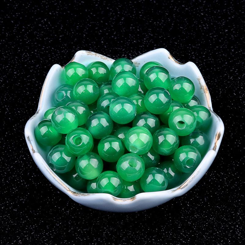 318-Agate cristal de jade 10mm3mm contas largas contas soltas pulseira artesanal DIY colar brincos jóias