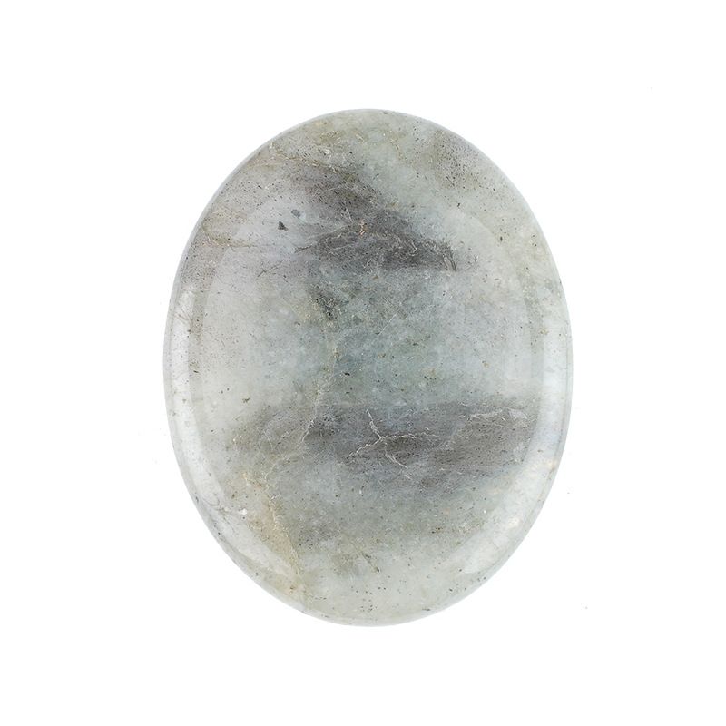 Pedra de cristal natural, prensagem e raspagem de novo produto transfronteiriço 35 * 45 ranhura oval de ágata nepenthes pedra de palma