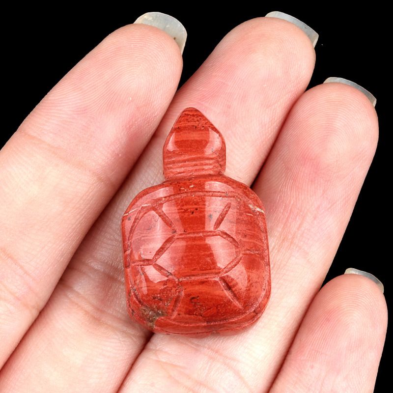 1599 uma tartaruga de 1 polegada, escultura em pedra de ágata de cristal pedra semipreciosa artesanato pequeno pêndulo tartaruga de cristal DIY