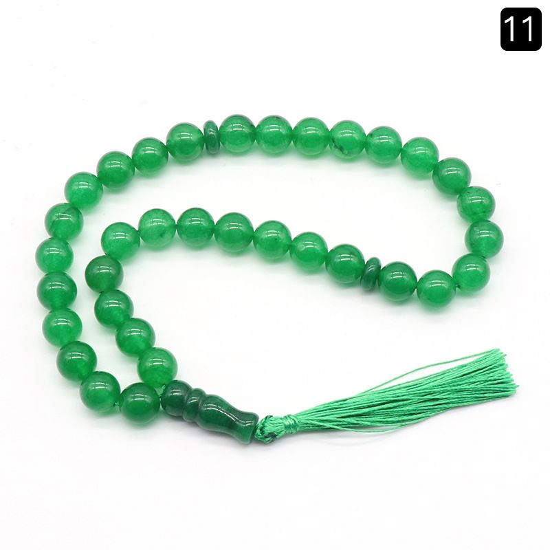 1204-Pulseira de ágata de cristal 33 rosário, jóias de mão, pendurado para carro, pingente de acessórios Wenwan