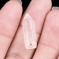 Bala de pedra de ágata de cristal natural 6 × 21mm orifício horizontal mini coluna hexagonal DIY jóias artesanais