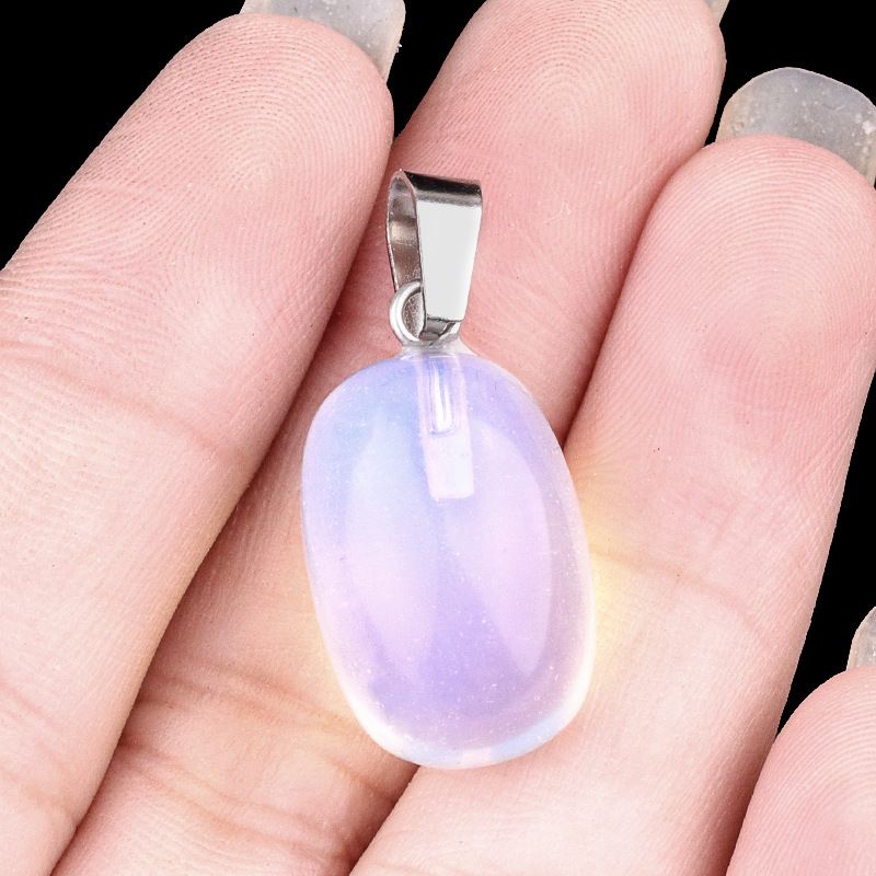 1823-13X18mm pingente de tambor de pedra de cristal de ágata pingente cilíndrico acessórios de jóias DIY
