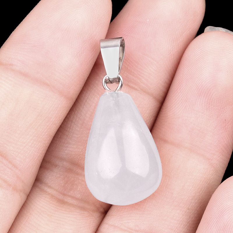 1463-20Mm pingente de gota de água redonda, pedra semi-preciosa natural pingente de gota de água redonda brincos DIY colar acessórios de jóias