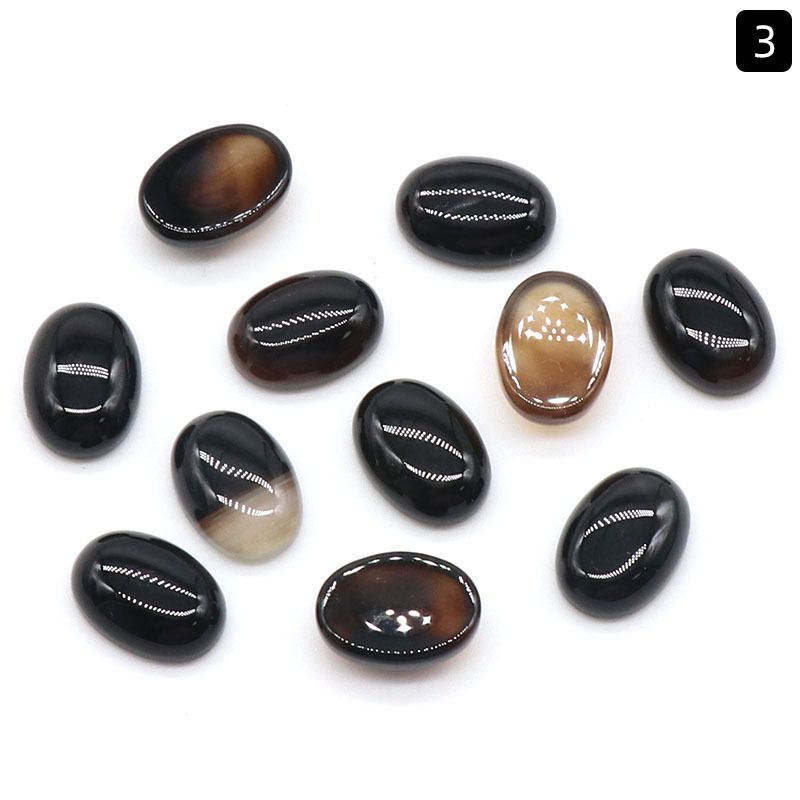 1239-10X14 Superfície de anel em forma de ovo, cristal natural única superfície curva oval geométrica DIY jóias incrustadas com acessórios de pedra solta