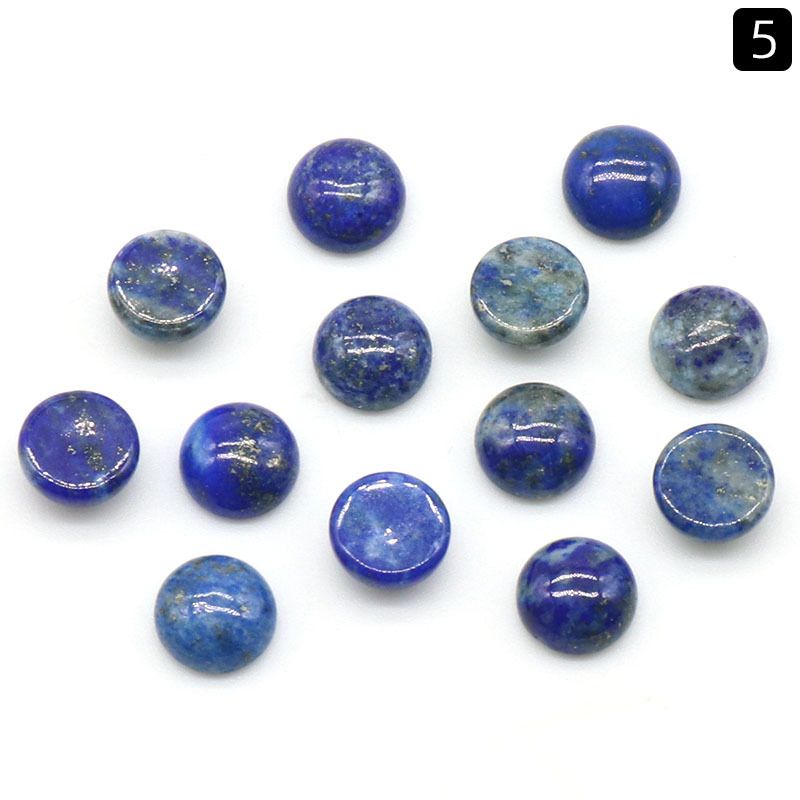 Superfície de anel redonda de 1247-8Mm, superfície de cristal natural única curva redonda geométrica DIY jóias incrustadas com acessórios de pedra solta