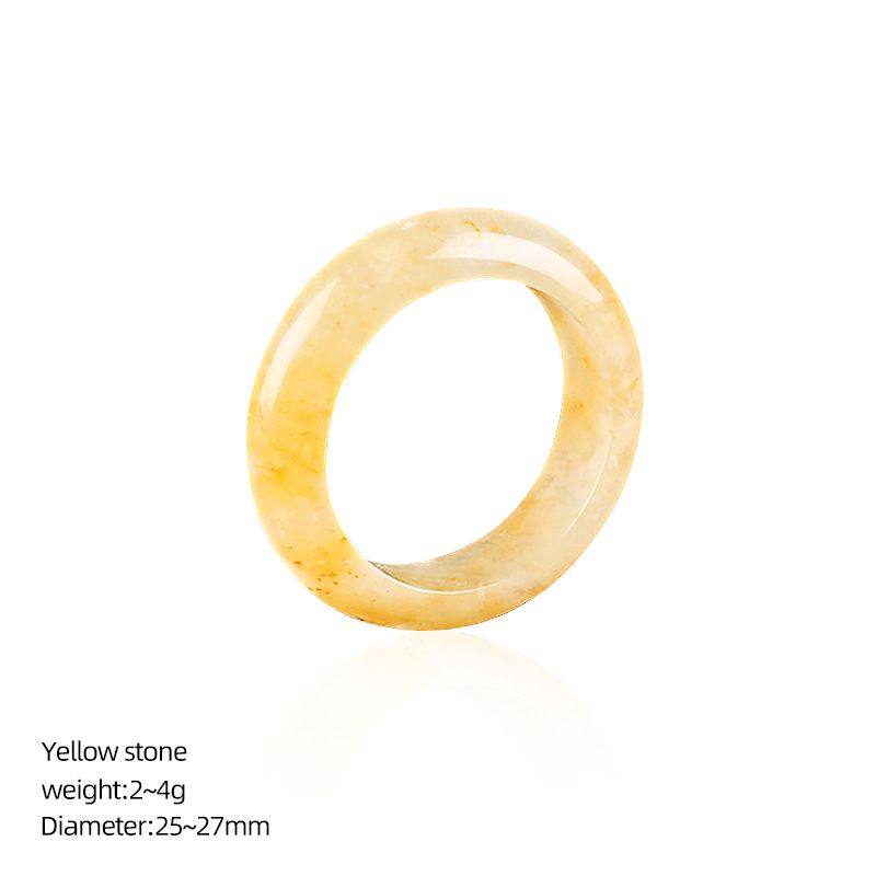 Anéis de cristal natural, pulseiras de mão masculinas e femininas, anéis de corrida, acessórios, anéis de pedra semipreciosa ins nicho high-end sense