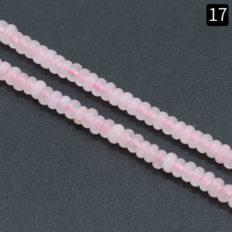 1113-Pedra semipreciosa de ágata de cristal natural 2X4mm ábaco frisado DIY pulseira colar brincos material de jóias