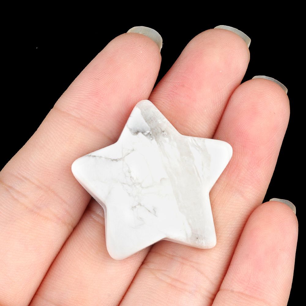 1433-30Mm pentagrama de cristal natural ágata estrela de pedra lua DIY estrela não porosa acessórios material