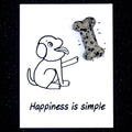 1803-Card Series Natural Crystal Agate 35mm Dog Bone Creative Fun Card Descrição do Produto: