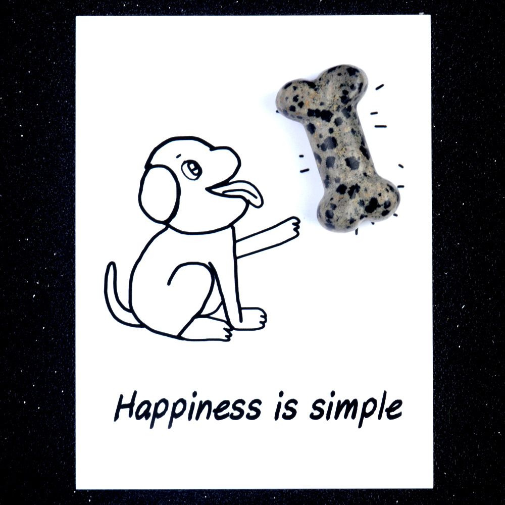 1803-Card Series Natural Crystal Agate 35mm Dog Bone Creative Fun Card Descrição do Produto: