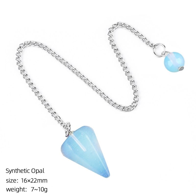 Pingente de cristal natural Coluna hexagonal gravada em pedra natural Acessórios de ioga Frequência ajustável pêndulo de ametista