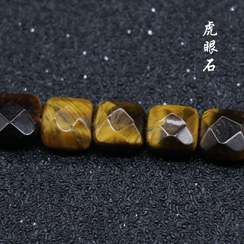Ágata de cristal pedra semipreciosa 8mm quadrado cortado contas soltas DIY pulseira colar acessórios material