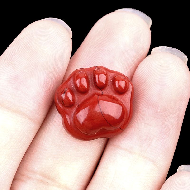 2044-16Mm Cristal Natural Ágata Dongling Jade Escultura Garra De Gato Urso Pata DIY Colar De Mão Pingente Acessórios