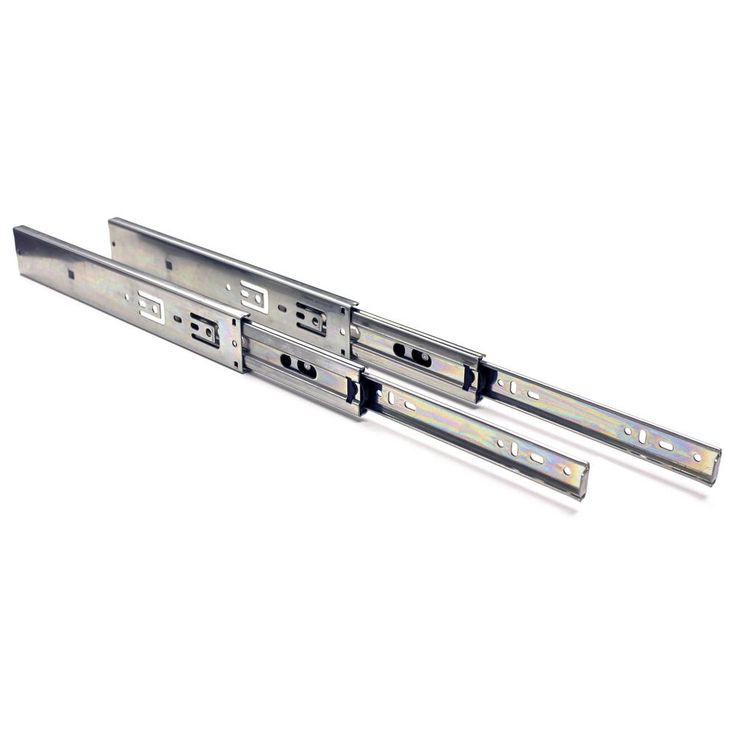 10 in. Side Mount Soft Close Full Extension Ball Bearing Drawer Slide with Installation Screws (1-Pair)