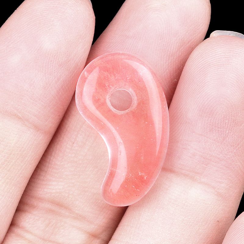 175-Cristal ágata yin e yang gancho jade pingente grande tengu Inuyasha animação pulseira periférica colar acessórios