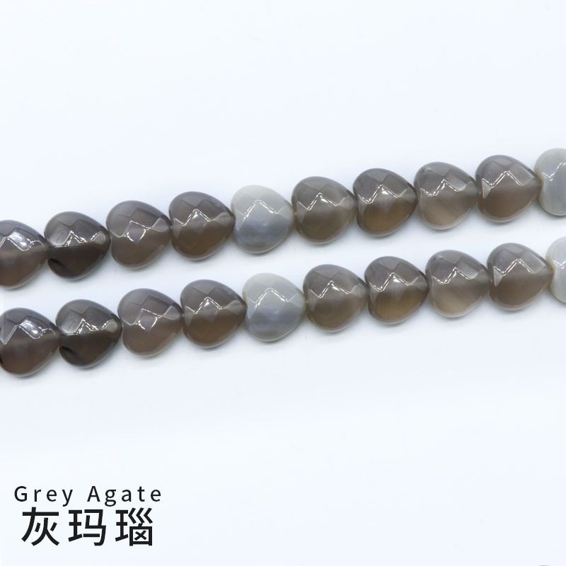 Contas de amor de corte 15Mm, pedras semipreciosas de ágata de cristal contas soltas pulseira DIY colar brincos acessórios de jóias