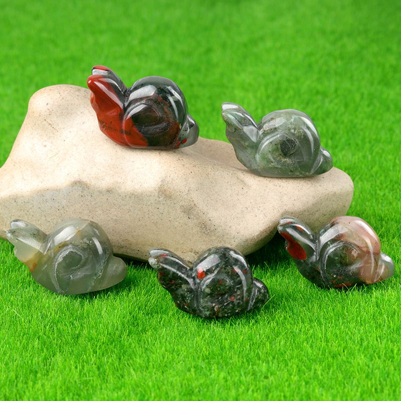 1686-1Em caracol, mini paisagismo de pedra de ágata de cristal gravado pequeno animal ornamento de caracol de pedra semipreciosa
