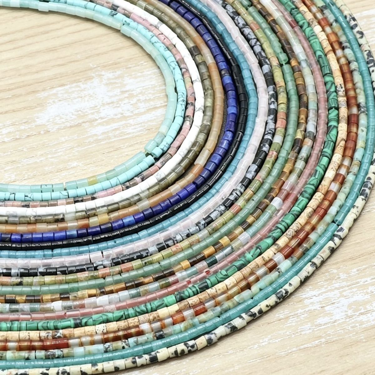 1110-Pedra semi-preciosa de ágata de cristal natural 2X2mm cilíndrico frisado DIY pulseira colar brincos material de jóias