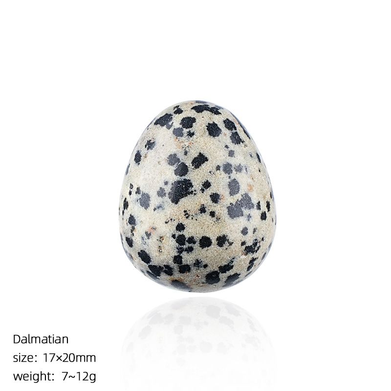 1431 Ovo de pedra de pedra crua em forma de pássaro de cristal natural de 20mm de cristal natural pequeno com ágata da Páscoa esculpida em forma de ovo