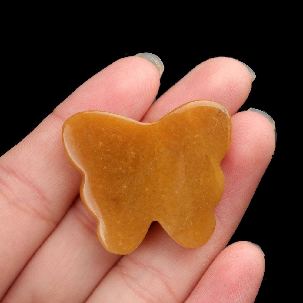 1792 - 30 × 35 mm grande borboleta não porosa, pedra de ágata de cristal natural, borboleta esculpida enfeite de mesa para casa