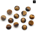 Superfície de anel redonda de 1247-8Mm, superfície de cristal natural única curva redonda geométrica DIY jóias incrustadas com acessórios de pedra solta