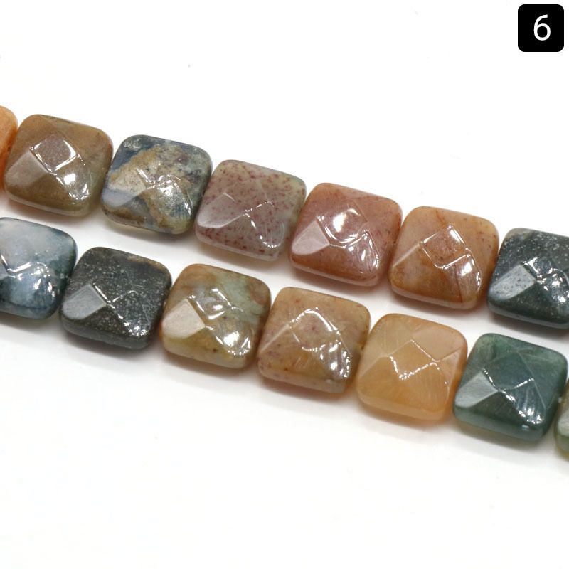 1369-12 * 12Mm seção quadrada, quadrado de pedra de ágata de cristal natural DIY acessórios de jóias material
