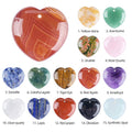Pingente de amor de cristal natural perfurado de 30Mm, ágata gravada em forma de coração em pó de cristal de pêssego coração trançado colar acessórios