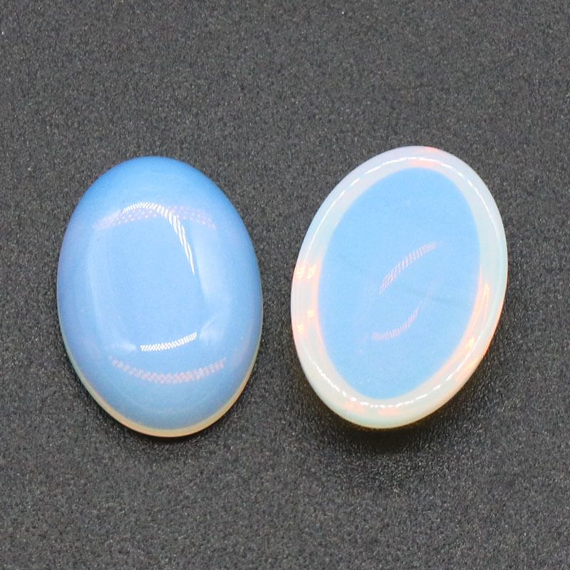 1239-10X14 Superfície de anel em forma de ovo, cristal natural única superfície curva oval geométrica DIY jóias incrustadas com acessórios de pedra solta