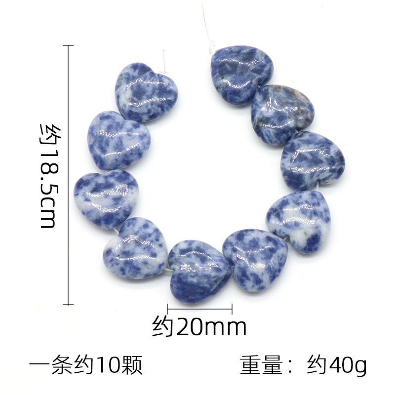 1359-20Mm ágata de cristal de amor pedras semi-preciosas contas soltas pulseira DIY colar brincos acessórios de jóias material