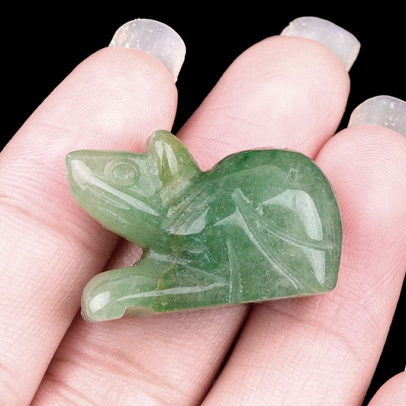 2119-1In Ametista Olho de Tigre Pedra Dongling Jade Mouse Ornamento Escultura Pequeno Animal Casa Ornamento de Mesa