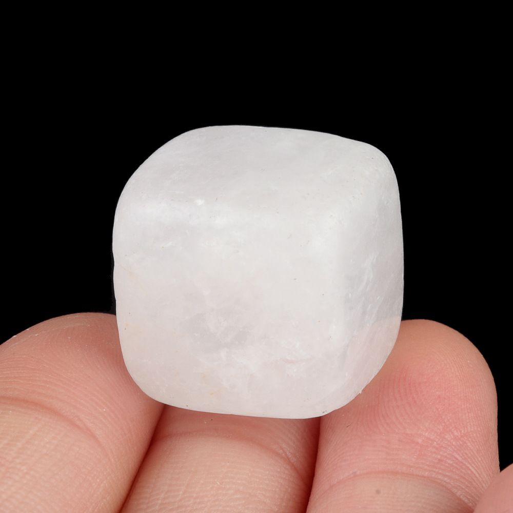 1780-Quadrado de 16mm não poroso, pedra de cristal, pedra áspera irregular polida quadrado pequeno ornamento, pedra áspera de cristal.