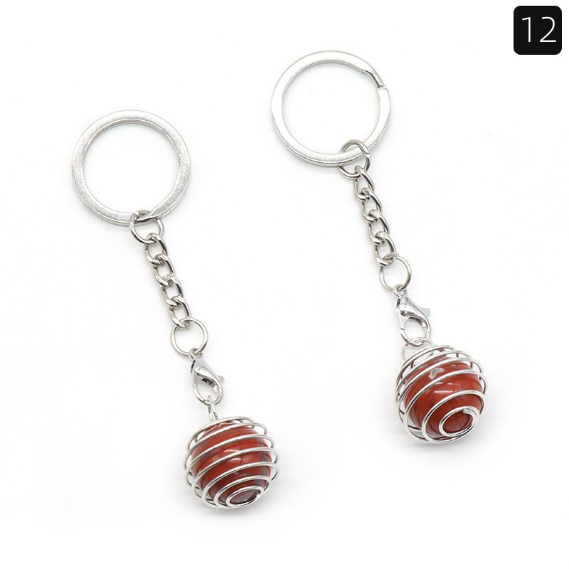 1491-Chave pingente de cristal bola lanterna chaveiro ametista bola removível saco pingente