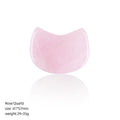 60Mm cabeça de gato pó natural ornamento de cristal facial elevador massageador crescente gatinho cristal rosa produtos de beleza