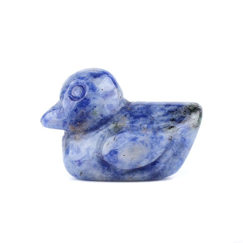 Vendas diretas de fábrica ornamento de pato de cristal natural criativo esculpido à mão 1in animal ágata pato ornamento doméstico