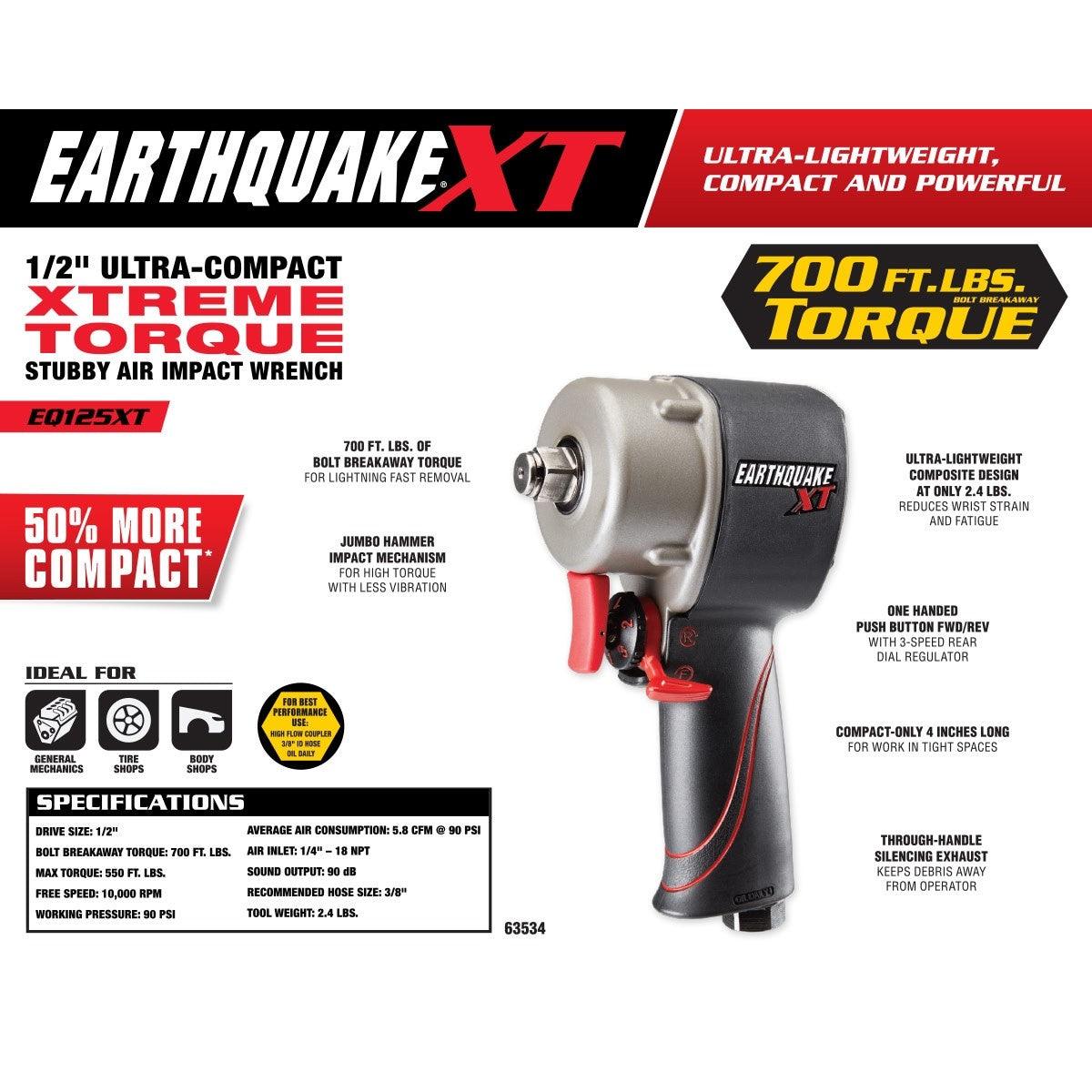 1/2 in. Ultra Compact Xtreme Torque Stubby Air Impact Wrench