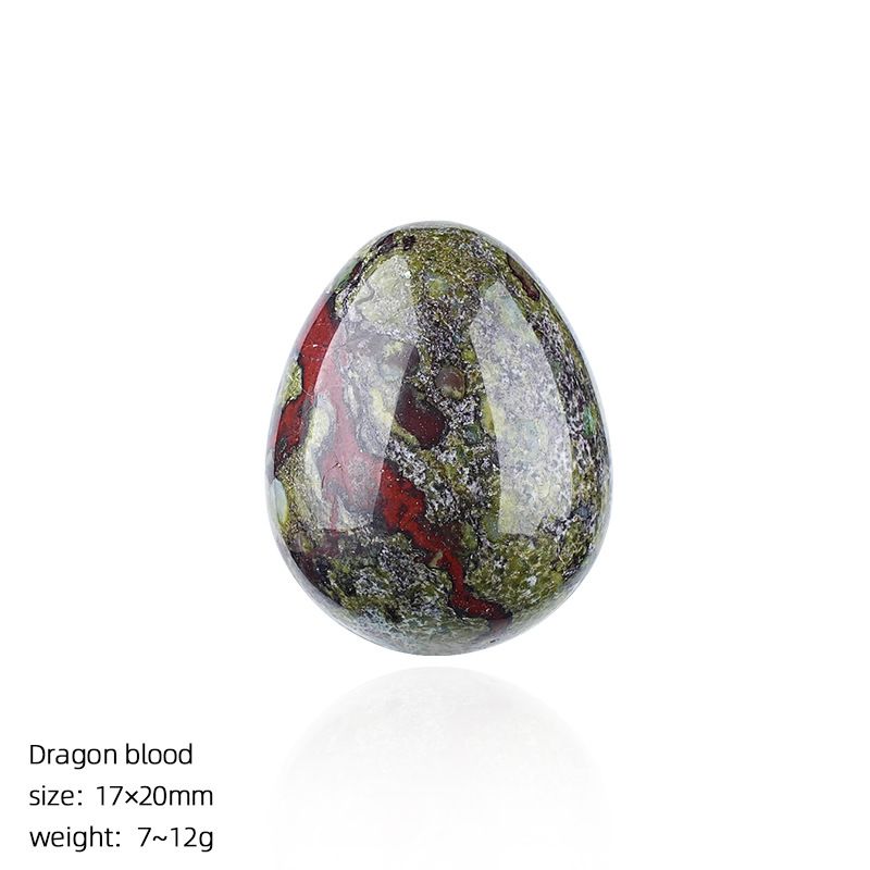 1431 Ovo de pedra de pedra crua em forma de pássaro de cristal natural de 20mm de cristal natural pequeno com ágata da Páscoa esculpida em forma de ovo