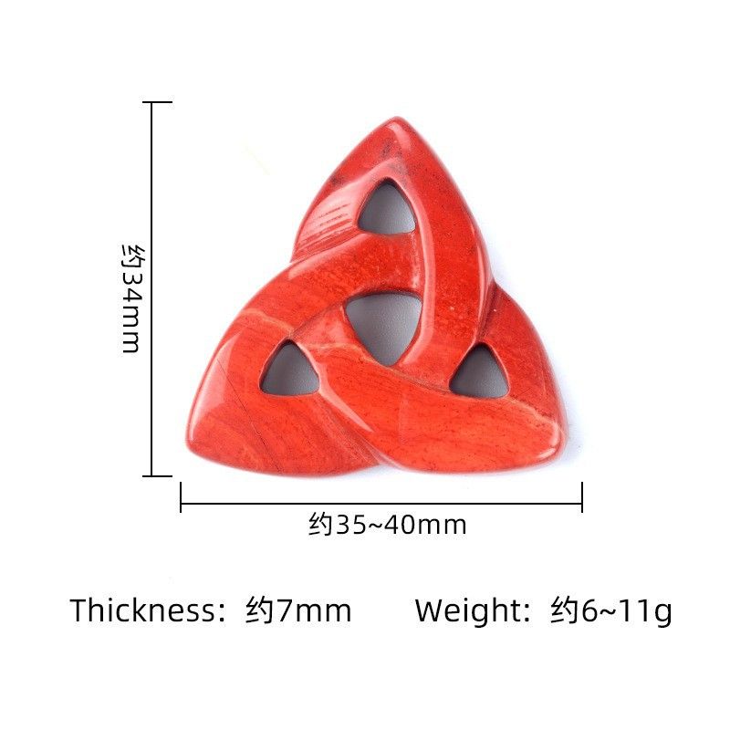 2493-Nó Celta Irlandês Flor Triangular Oca